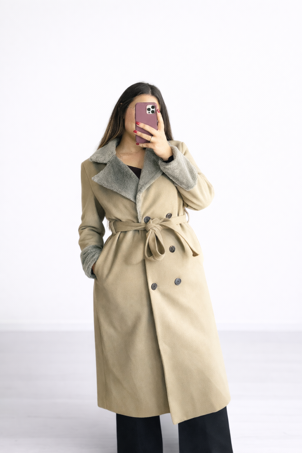 Gabardine Comprida Forrada