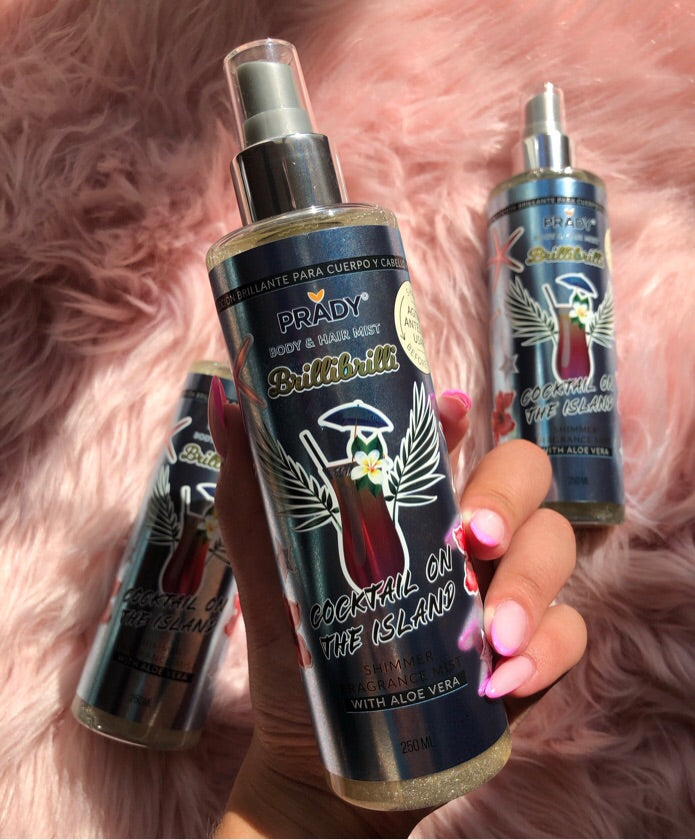 Spray Prady perfumado com brilhantes