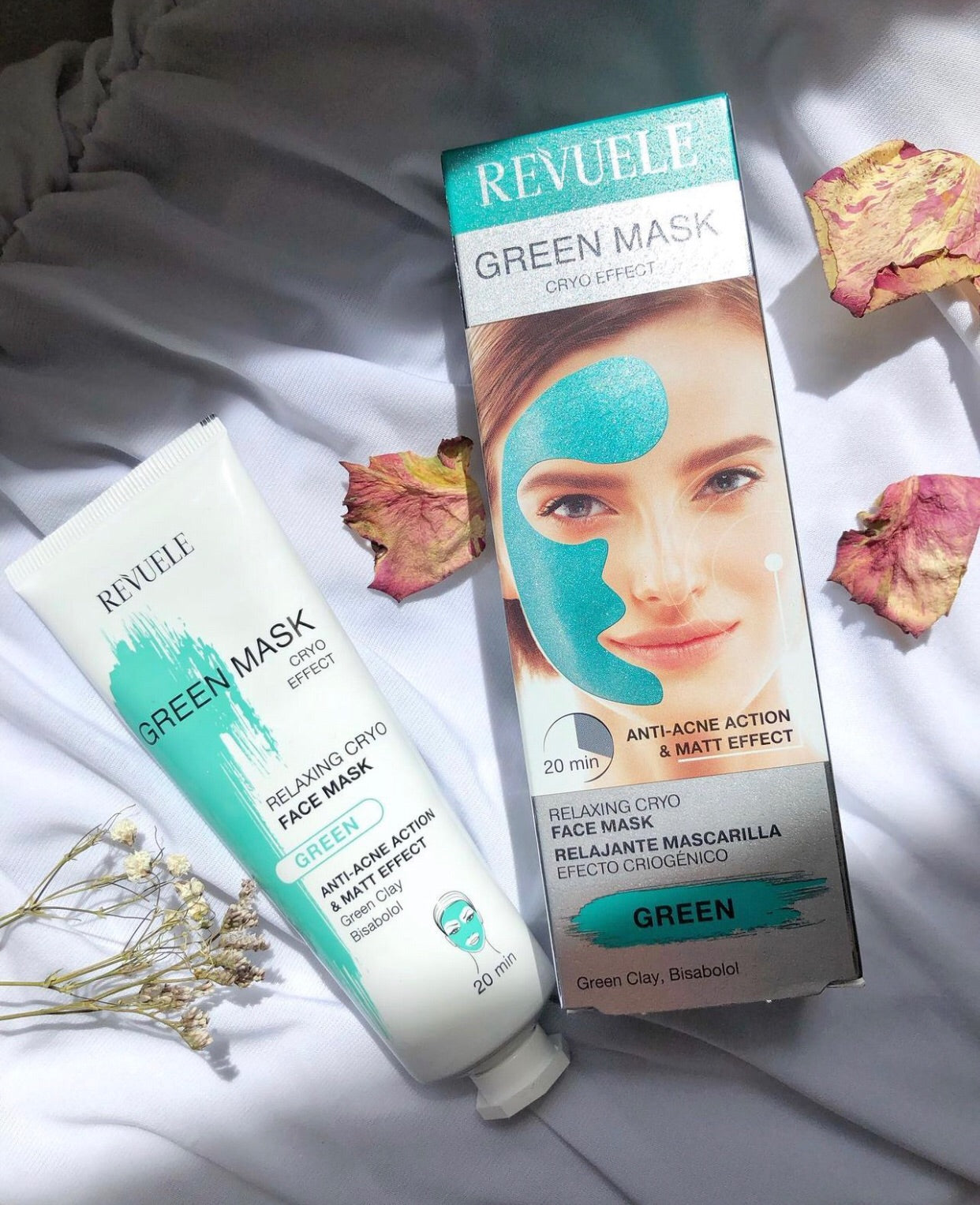 Máscara verde anti-acne