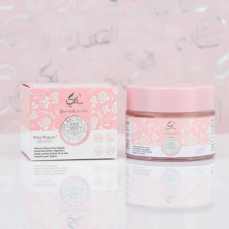 Creme Hidratante KISS BEAUTY – Essência Árabe | Antirrugas, Regenerador e Uniformizador | Pote de 50ml 💖