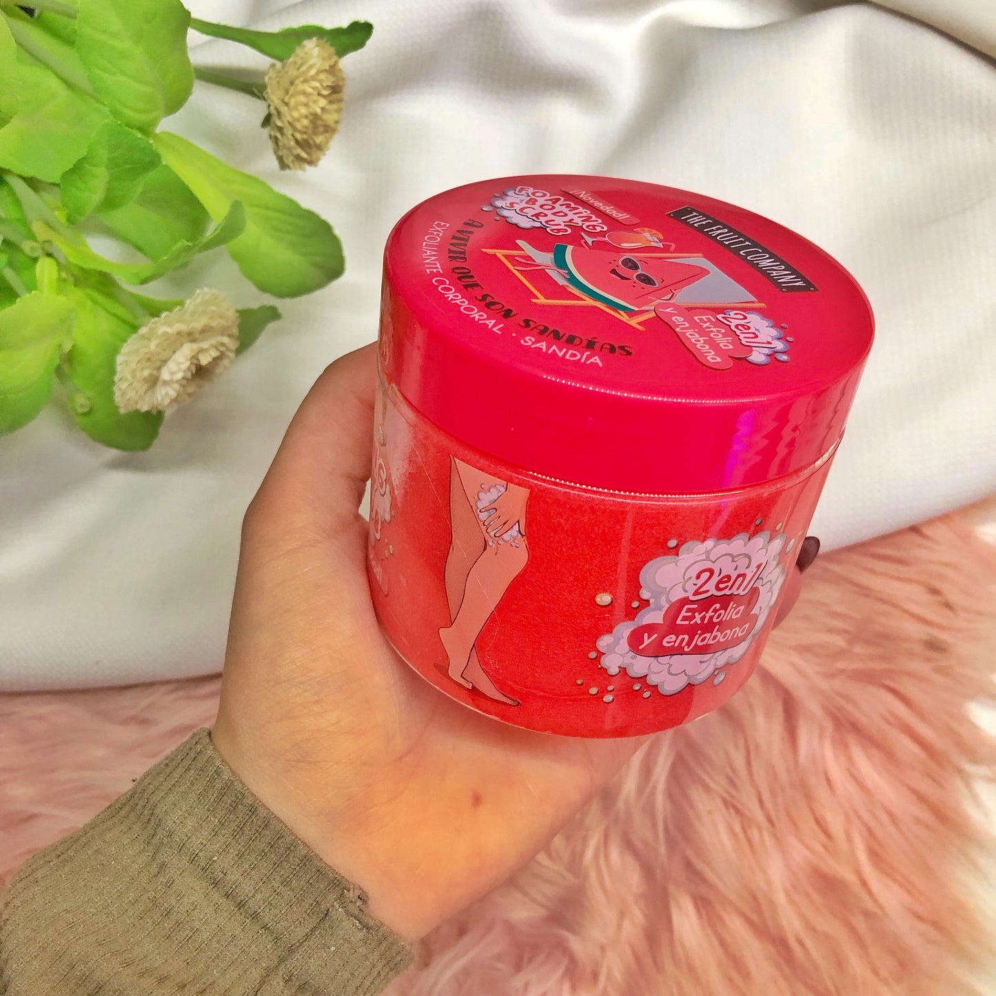 Esfoliante corporal com sabão