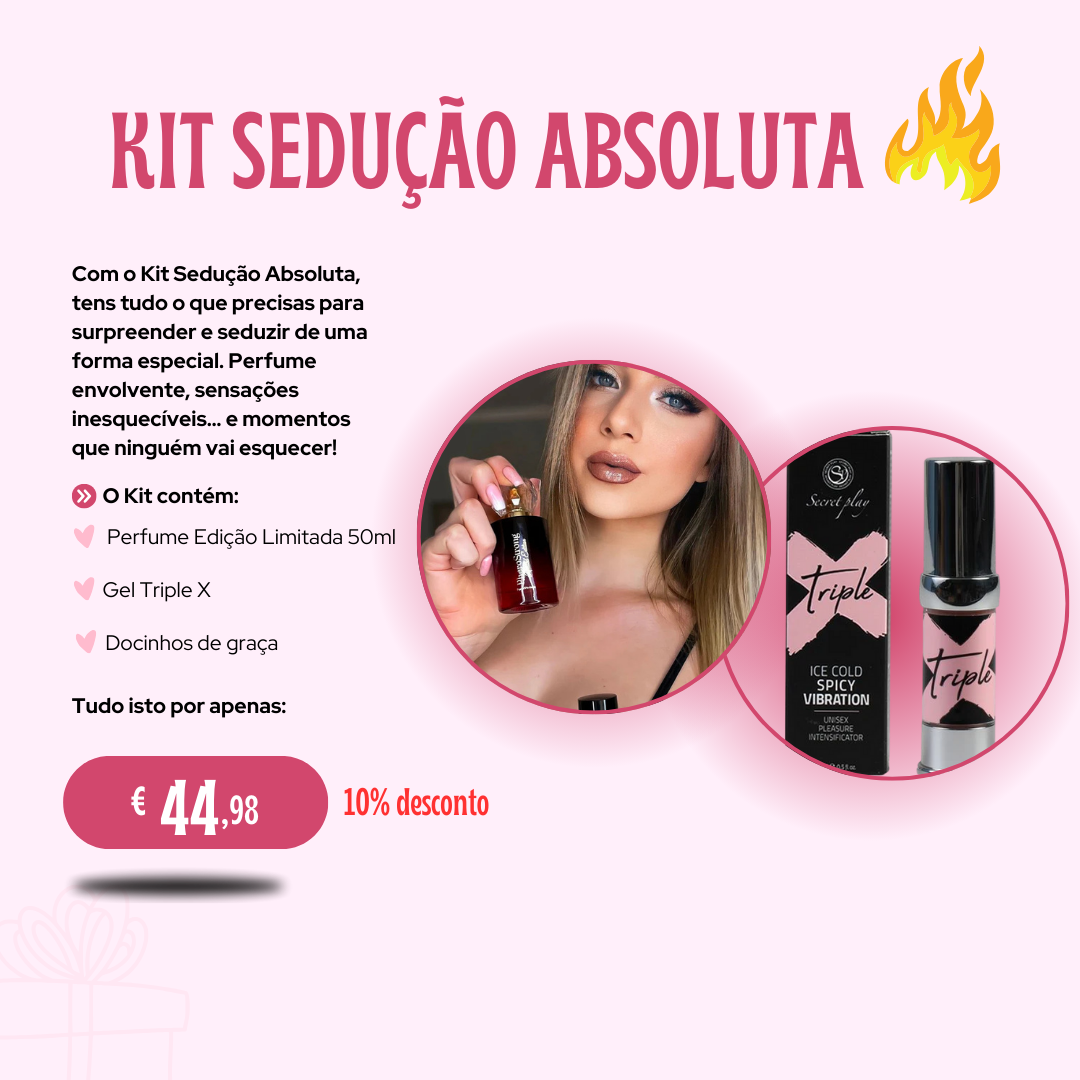 Kit Sedução Absoluta- Perfume 50ml + Gel Triple X