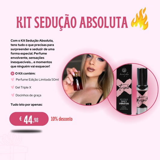 Kit Sedução Absoluta- Perfume 50ml + Gel Triple X